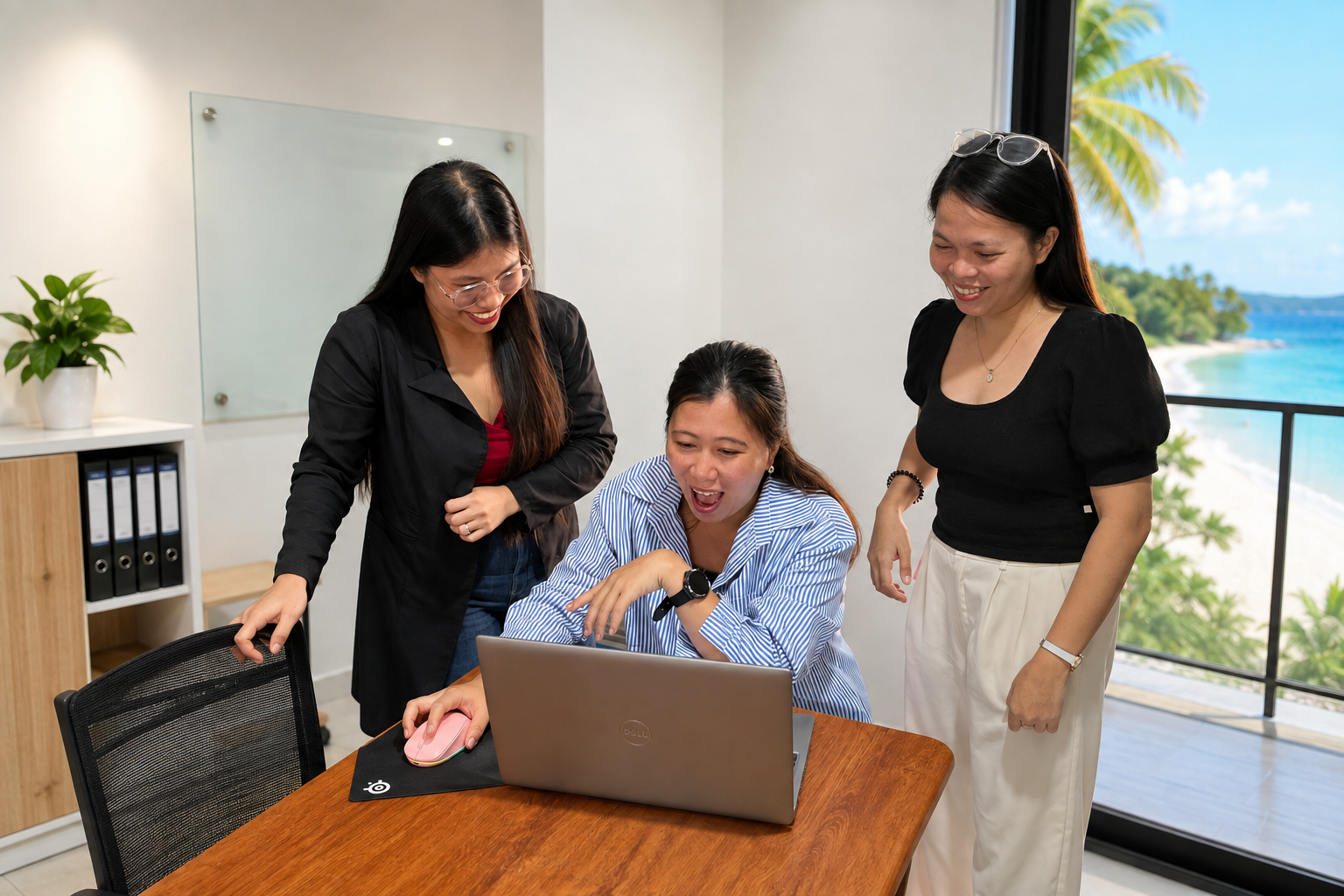 Bohol-Outsourcers team collaborating