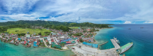 Aerial view of Jagna, Bohol