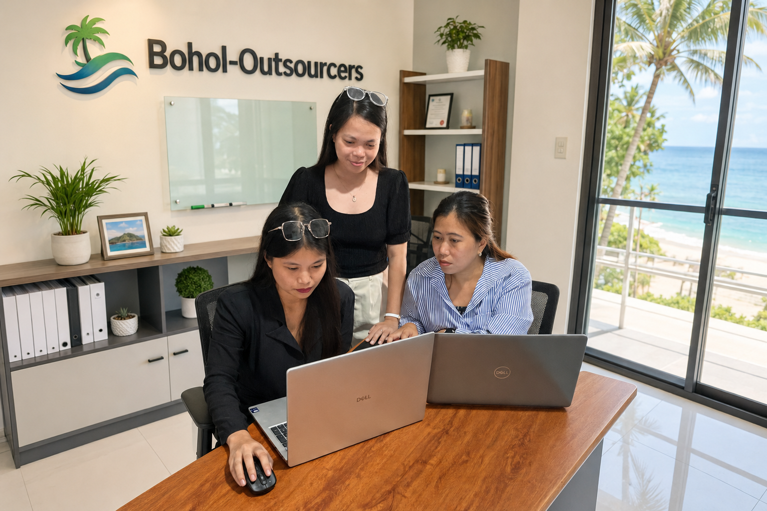 Bohol-Outsourcers team working together